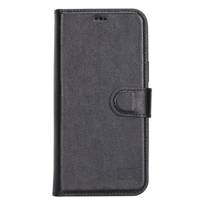 Bouletta Magnetische abnehmbare Handyhülle aus Leder mit RFID-Blocker für iPhone 15 Pro  Schwarz