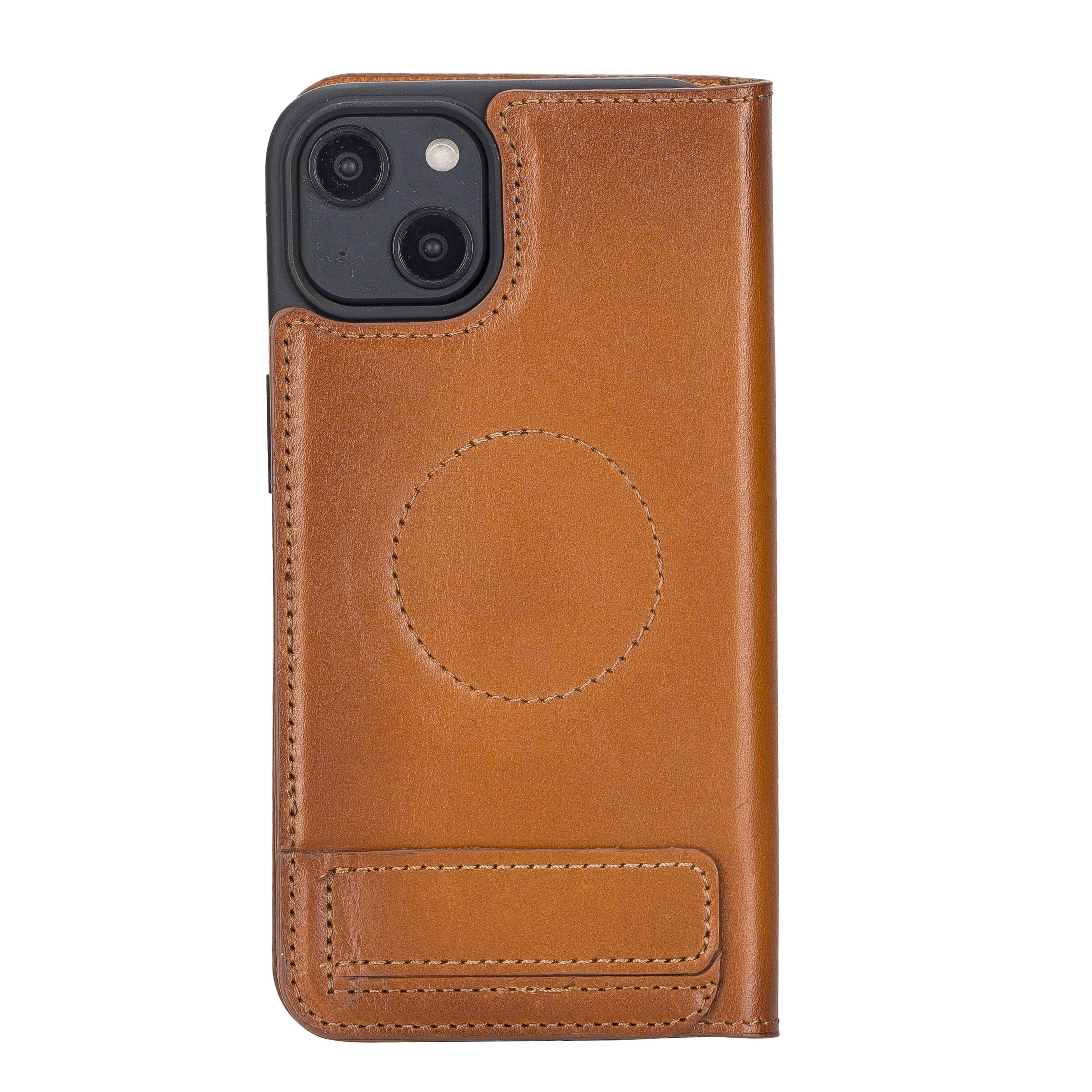 iPhone 14 Bouletta Brooks Leder Slim Etui Tan
