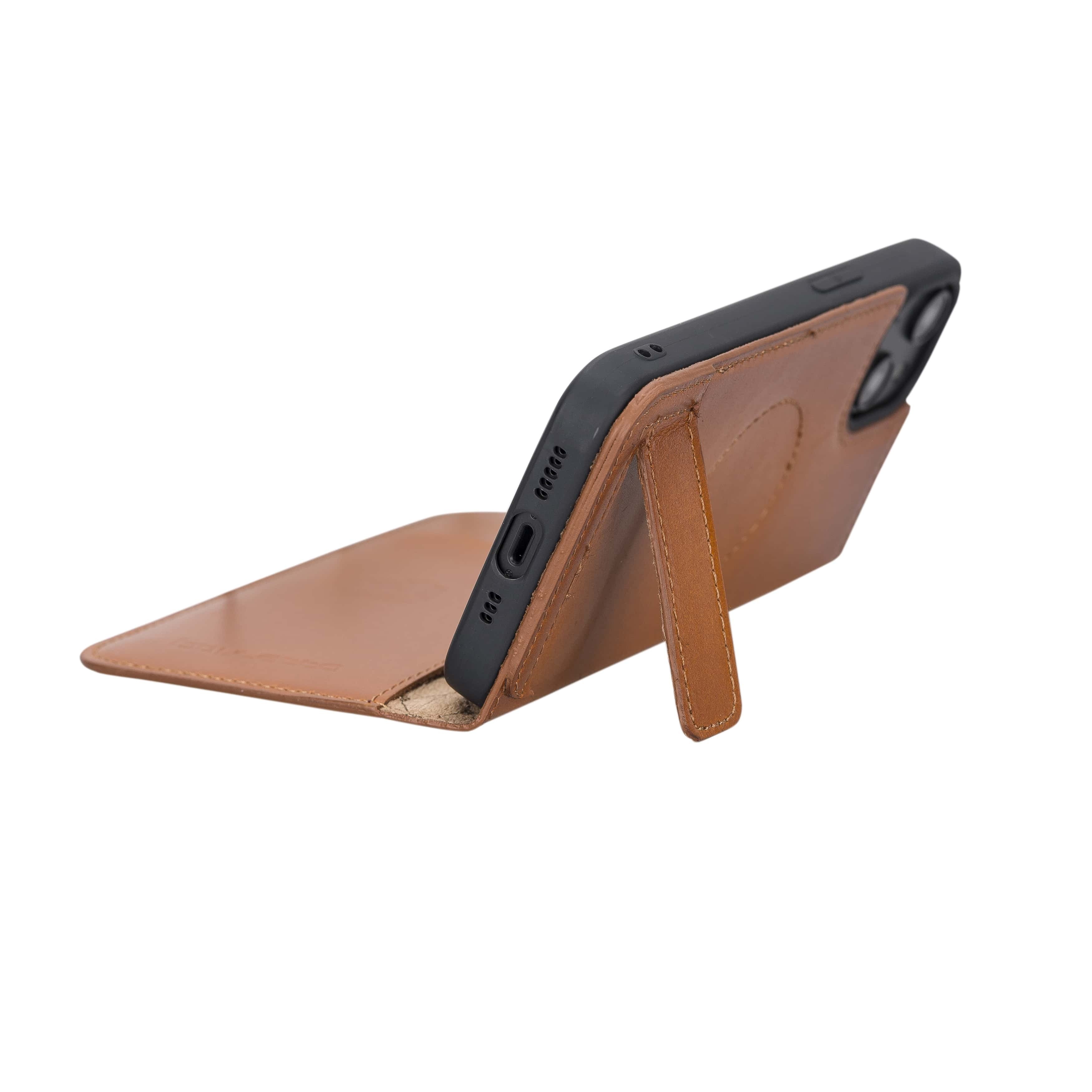iPhone 14 Bouletta Brooks Leder Slim Etui Tan
