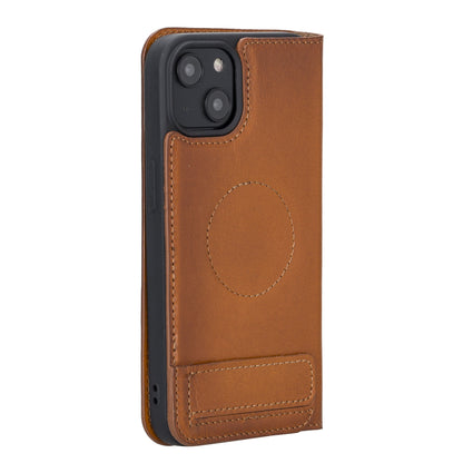 iPhone 14 Bouletta Brooks Leder Slim Etui Tan