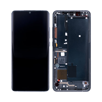 Xiaomi Mi Note 10, Mi Note 10 Pro, Mi Note 10 Lite Display und Digitizer mit Rahmen, Mitternachtsschwarz (OEM)