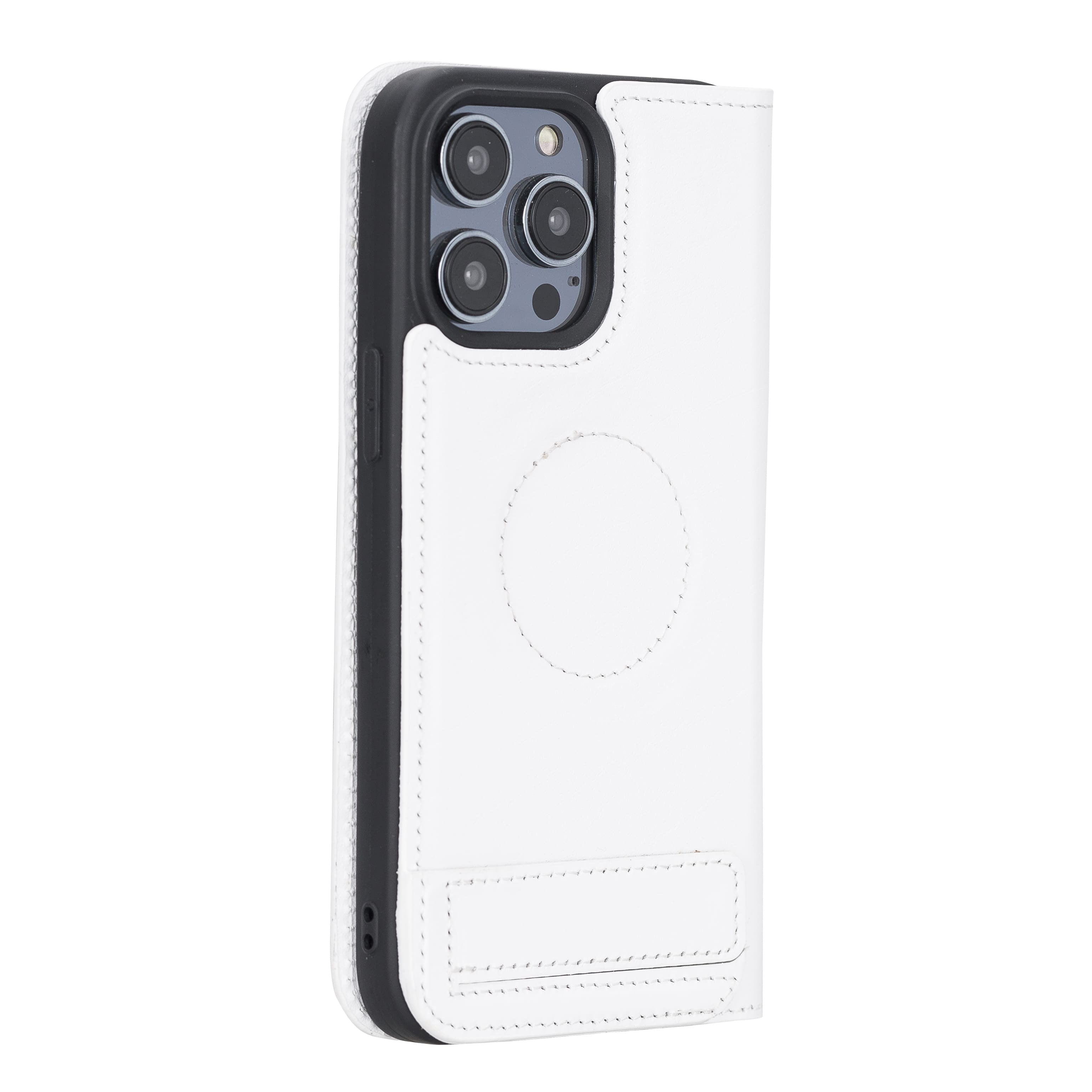 iPhone 14 Pro Max Bouletta Brooks Leder Slim Etui Weiss