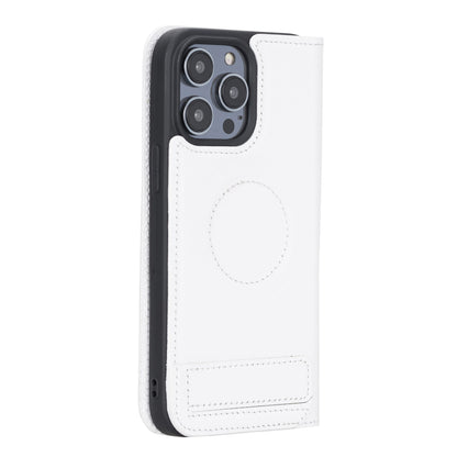 iPhone 14 Pro Max Bouletta Brooks Leder Slim Etui Weiss
