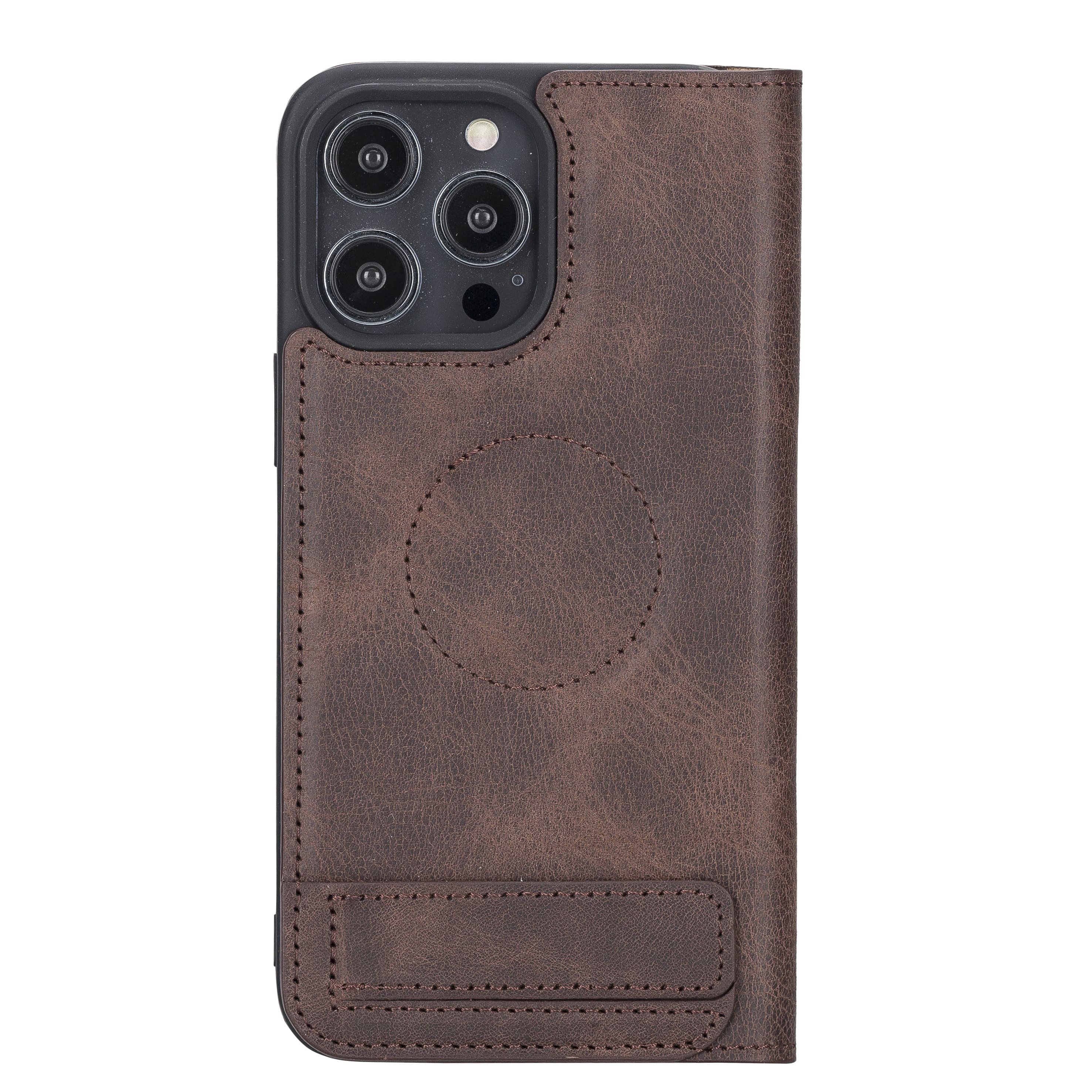 iPhone 14 Pro Bouletta Brooks Leder Slim Etui Braun