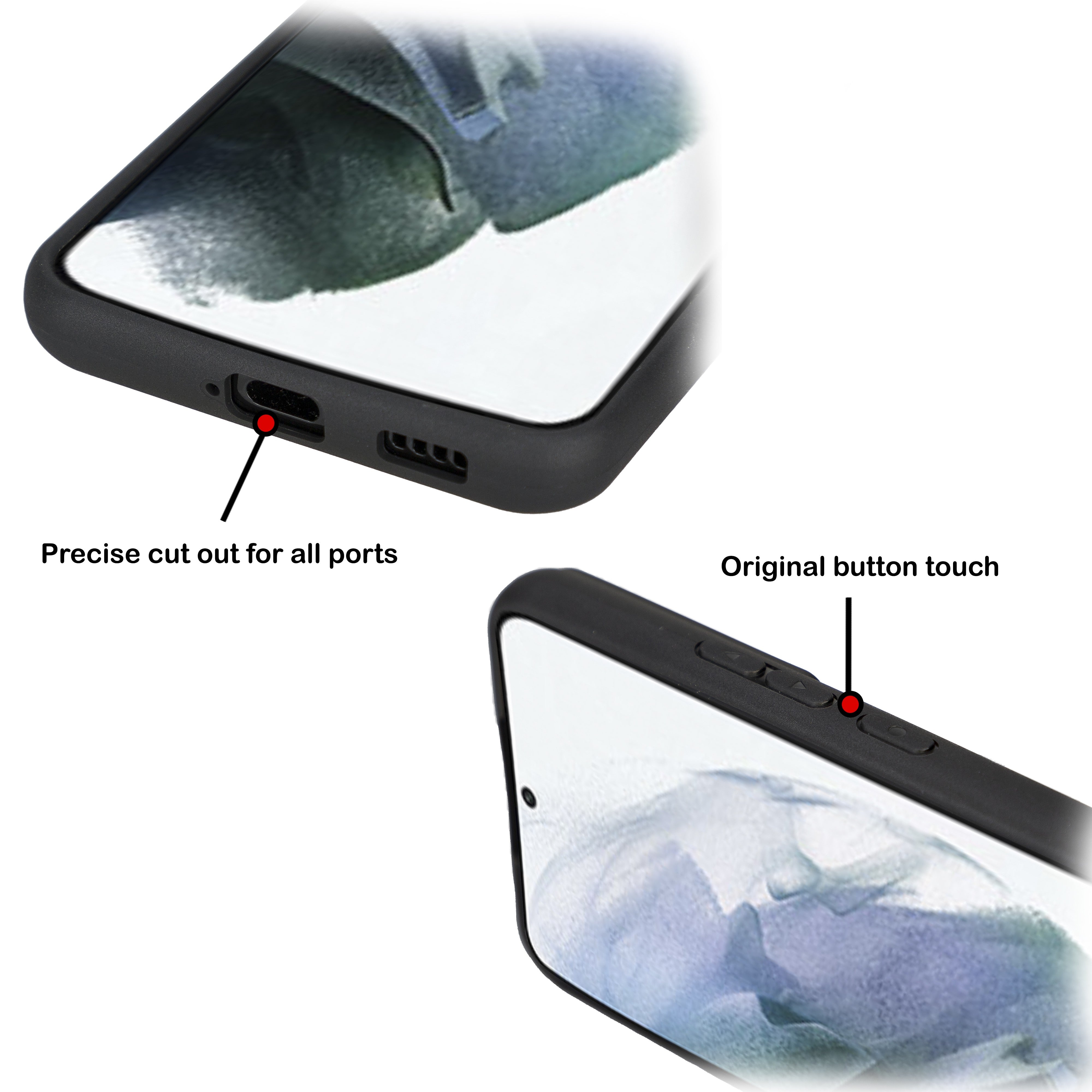 BOULETTA FLEX COVER LEDERHÜLLE MIT KARTENFACH FÜR SAMSUNG GALAXY S23 - Schwarz