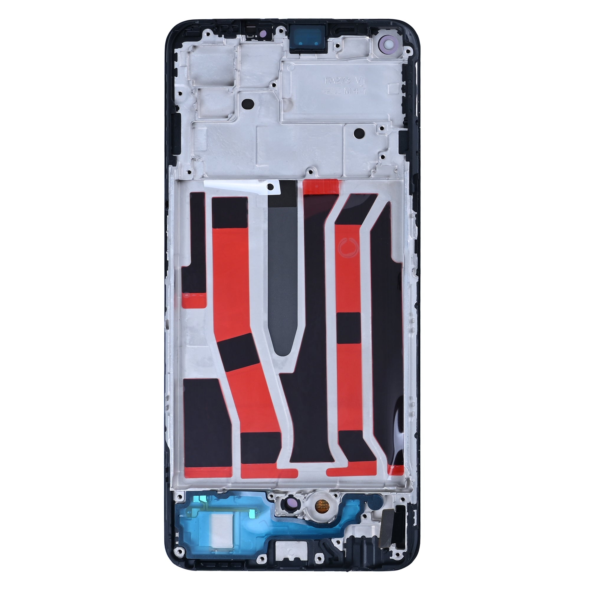 Oppo A94 5G Display und Digitizer mit Rahmen, Fluid Black OEM