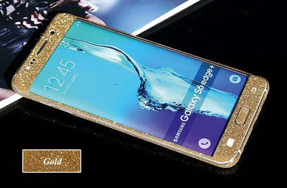 Samsung s6 Edge Plus Gold Bling Aufkleber Folie Sticker Skin