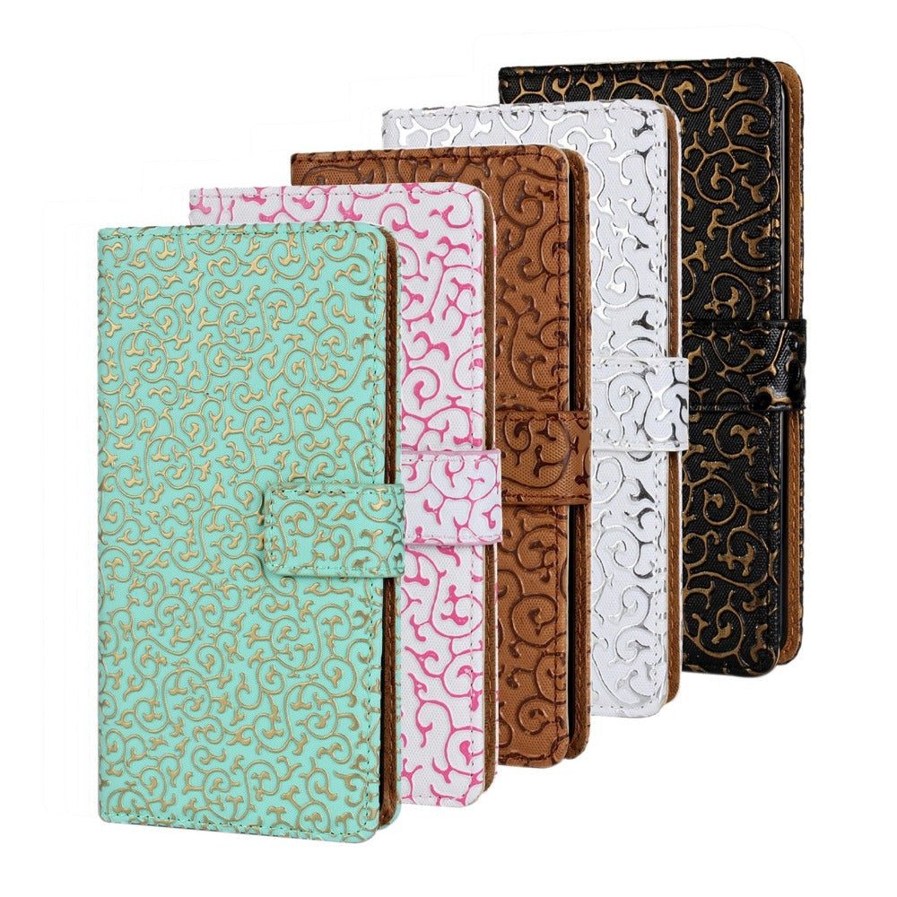 Weiss Edel Flip Case Tasche Kreditkartefach iPhone 6+ 6S+