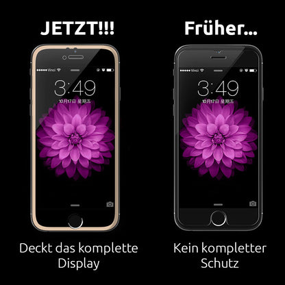 Rosa Panzer Schutzfolie Alu-Rand iPhone 6+ 6s+