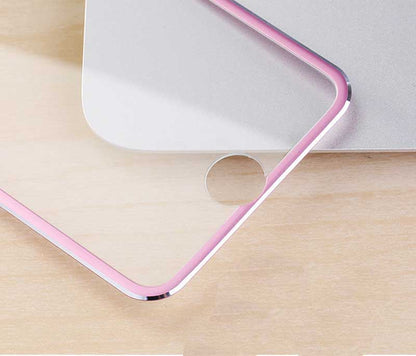 Rosa Panzer Schutzfolie mit erweitertem Alu-Rand iPhone 6 / 6s
