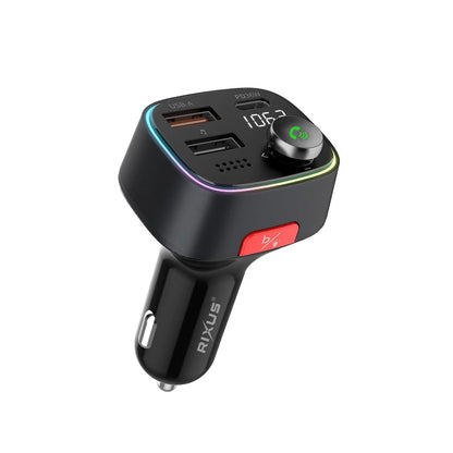 Rixus RXBT28, Auto FM Bluetooth Transmitter Schwarz
