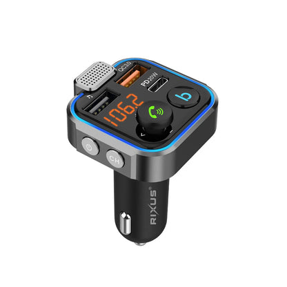 Rixus RXBT30 Auto FM Bluetooth Transmitter – Schwarz