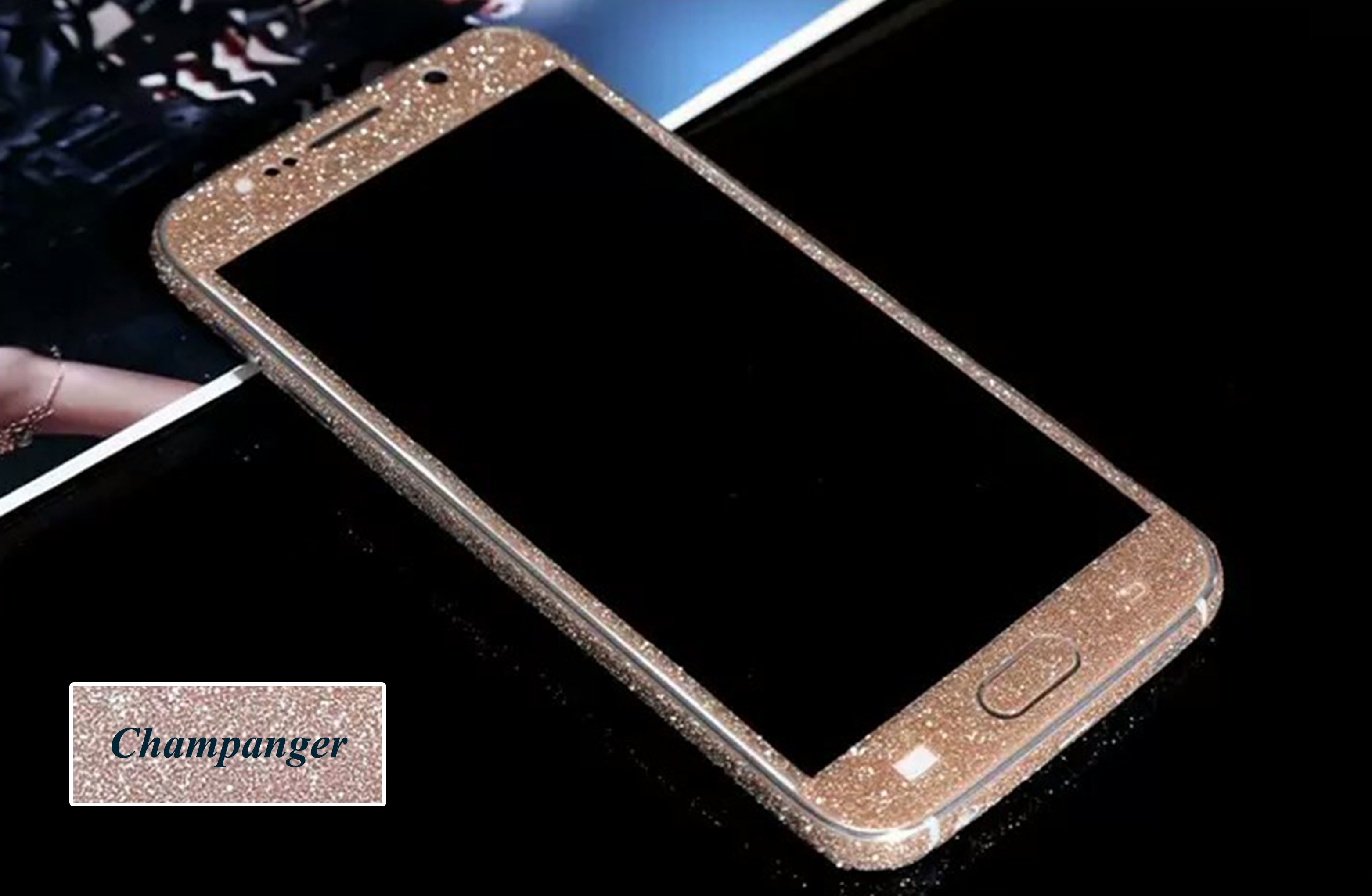 Samsung s6 Champanger Bling Aufkleber Folie Sticker Skin