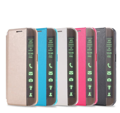 Pink Flip Tasche mit Nachrichten Fenster Galaxy S6