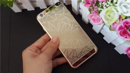 Gold Luxus 3D Panzer Glas Folie iPhone 6 Plus/6s Plus