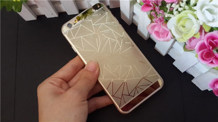 Gold Luxus 3D Panzer Glas Folie iPhone 6 Plus/6s Plus