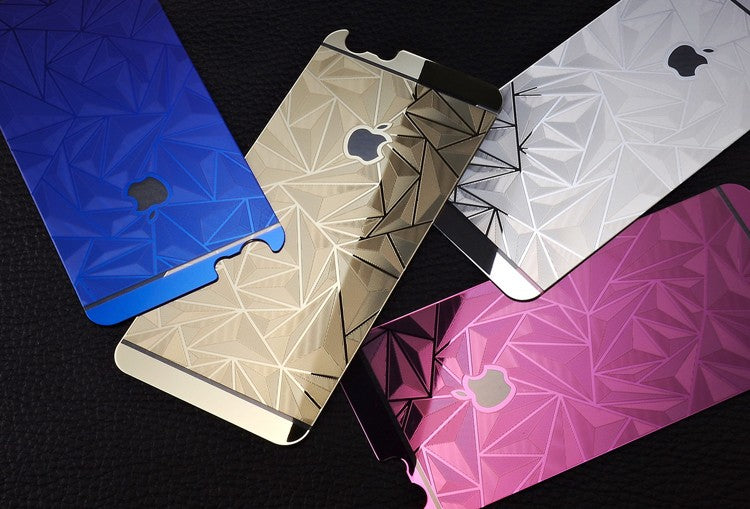 Blau Luxus 3D Panzer Glas Folie iPhone 6 Plus/6s Plus