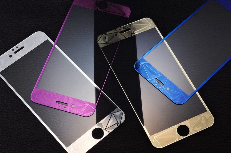 Blau Luxus 3D Panzer Glas Folie iPhone 6 Plus/6s Plus