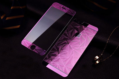 Lila Luxus 3D Panzer Glas Folie iPhone 6 Plus/6s Plus