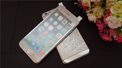 Rosa Luxus 3D Panzer Glas Folie iPhone 6/6s