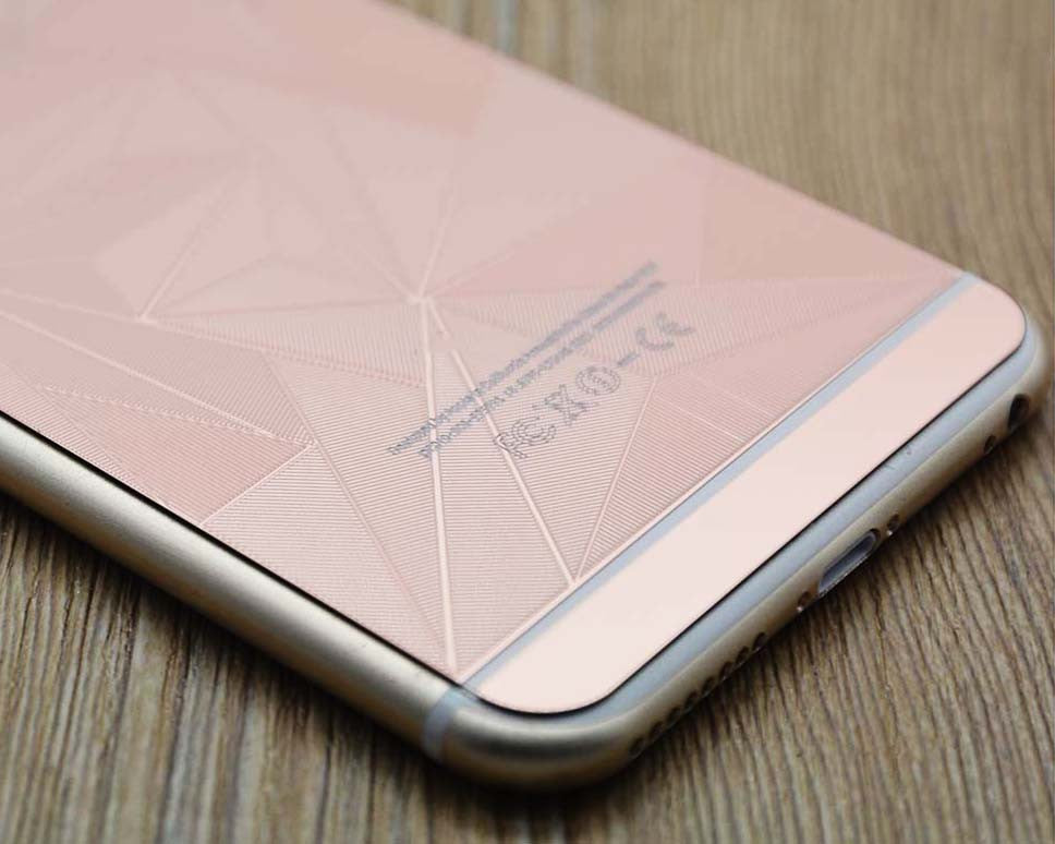 Rosa Luxus 3D Panzer Glas Folie iPhone 6/6s