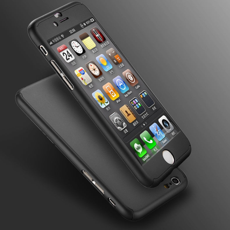 Schwarz iPhone 360° Full Cover iphone 6 Plus 6S Plus