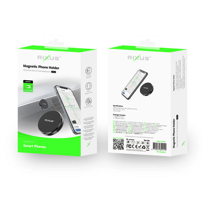 Rixus RXH4 Magnetische Mini Auto-Handyhalterung – Schwarz - Phonebazaar