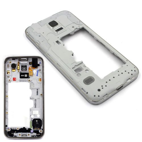 Mittelrahmen Gehäuse Cover Silber S5 Mini SM-G800f