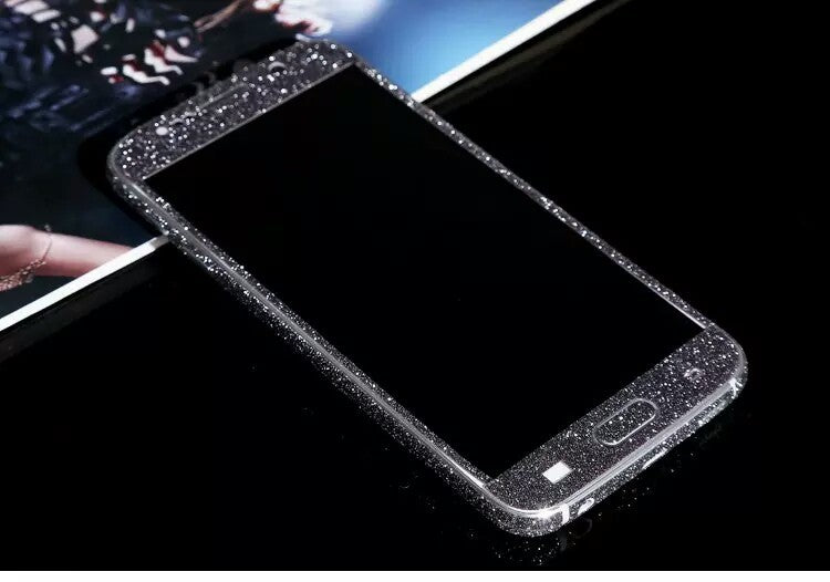 Samsung s6 Schwarz Bling Aufkleber Folie Sticker Skin