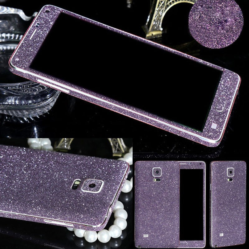 Galaxy Note 4 Lila Bling Aufkleber Folie Sticker