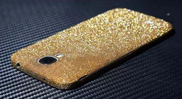 Galaxy s4 Gold Bling Aufkleber Folie Sticker Skin