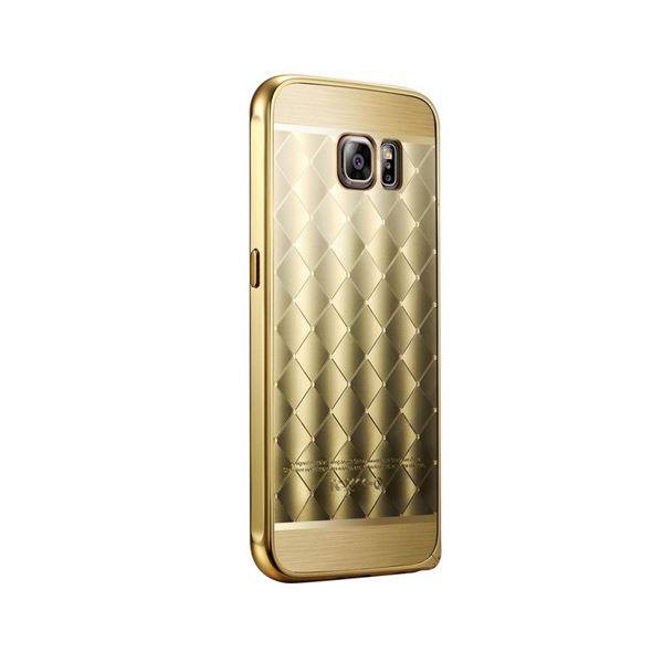 Galaxy S6 Gold LUXUS Aluminium Spiegel Bumper