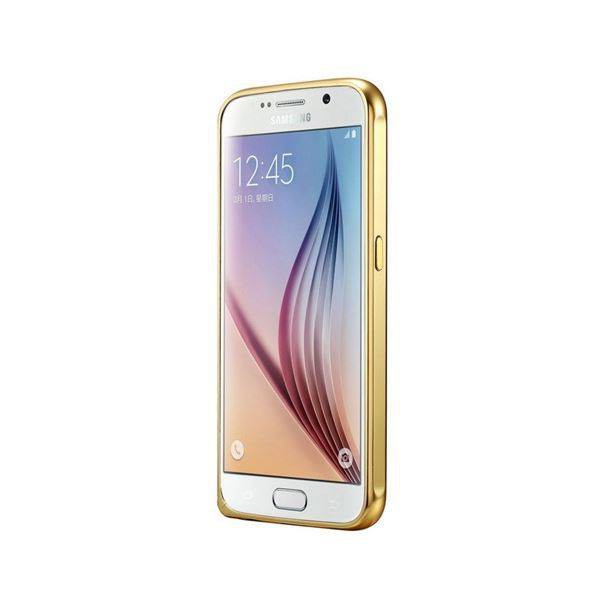 Galaxy S6 Gold LUXUS Aluminium Spiegel Bumper