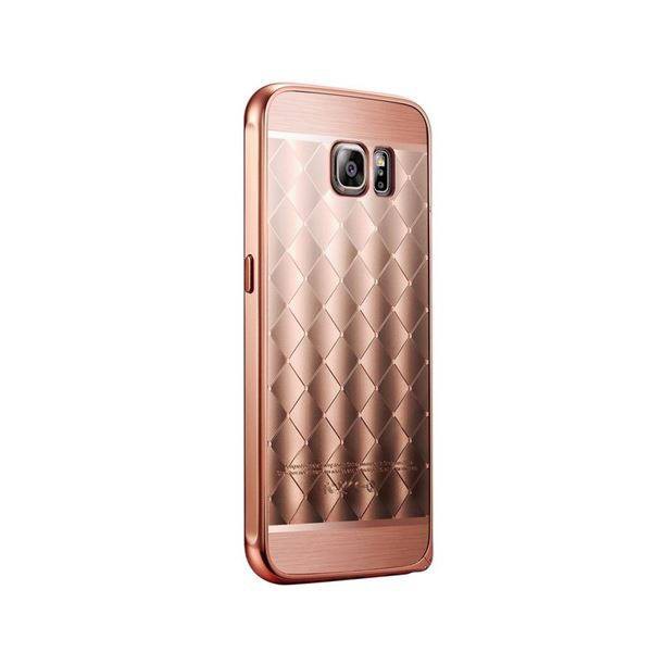 Galaxy S6 Rose Gold LUXUS Aluminium Spiegel Bumper