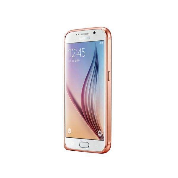 Galaxy S6 Rose Gold LUXUS Aluminium Spiegel Bumper