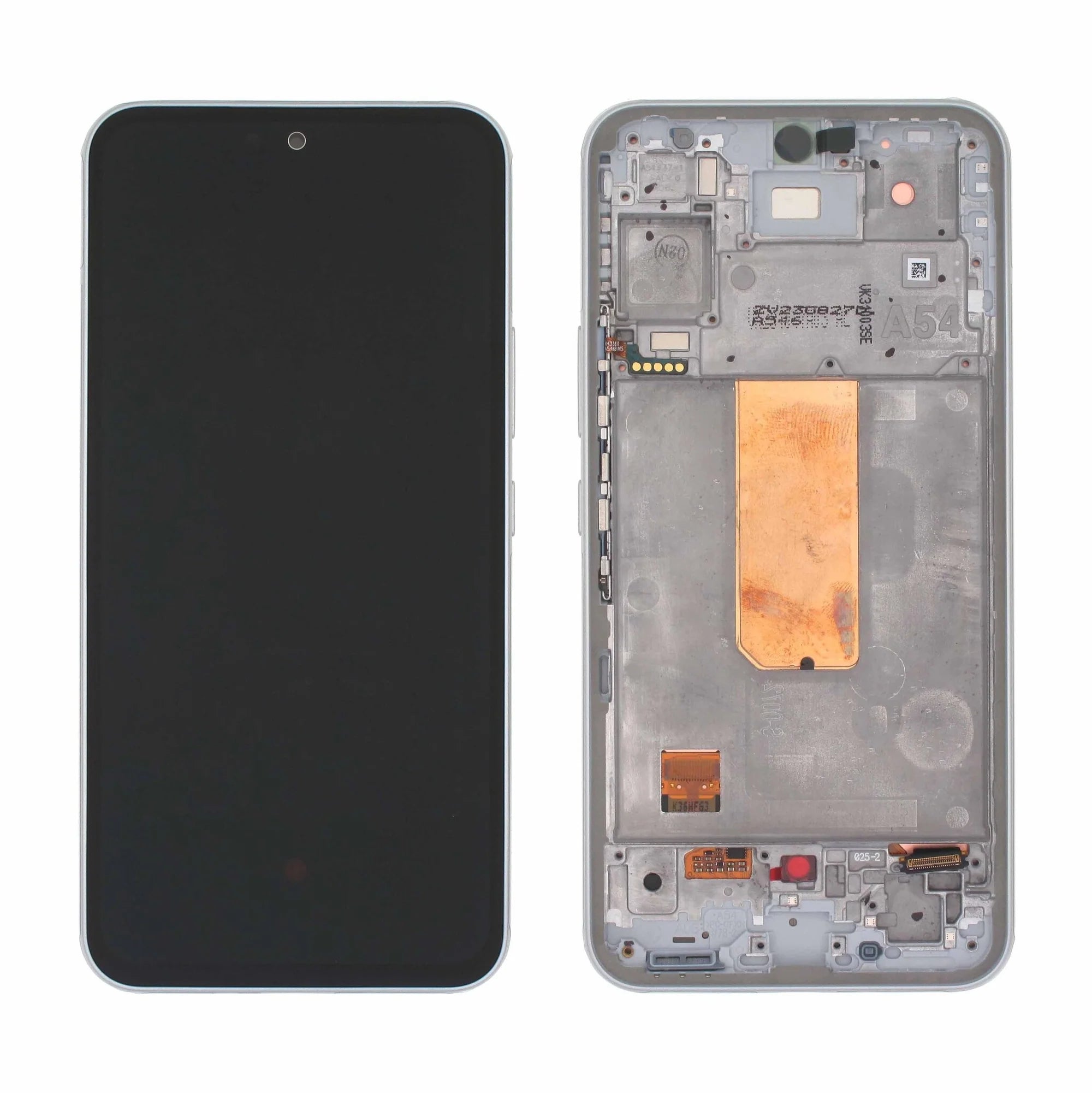 Samsung Galaxy A54 5G Display und Digitizer mit Rahmen, weiß, Service Pack - Phonebazaar