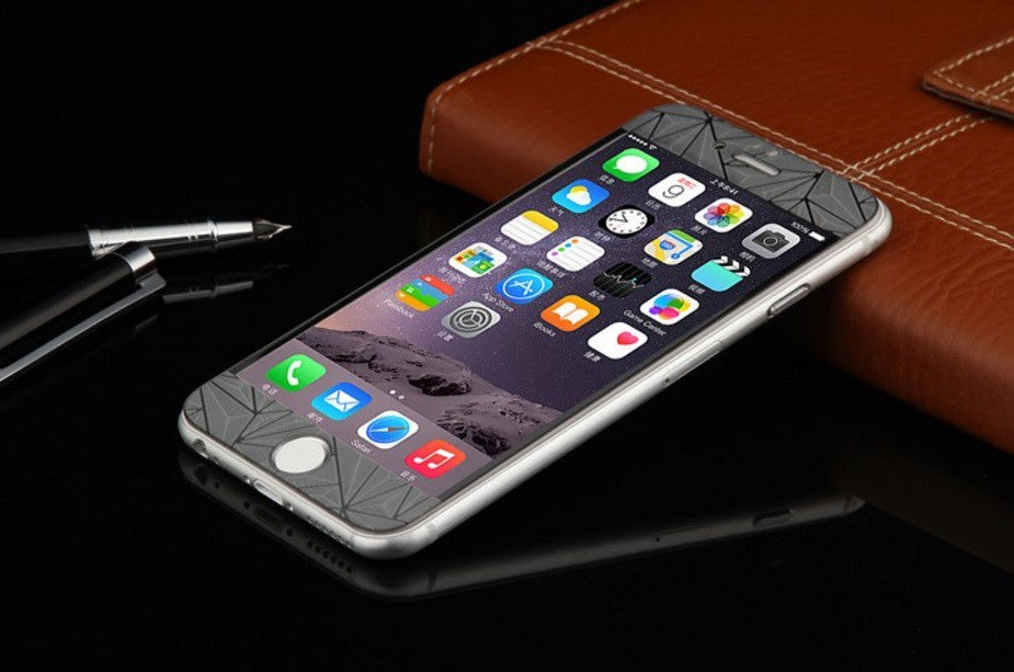 Schwarz Luxus 3D Panzer Glas Folie iPhone 6 Plus/6s Plus