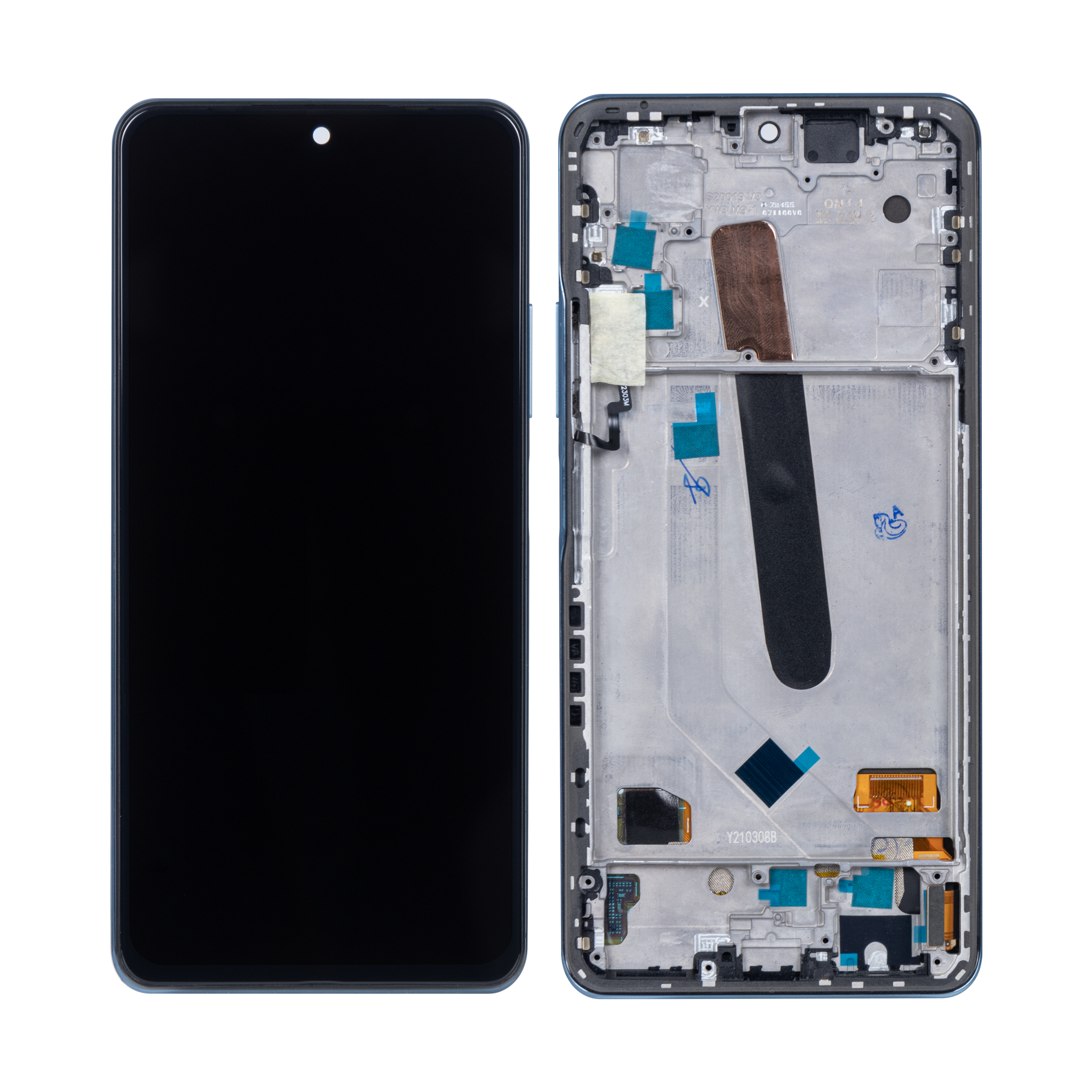 Xiaomi Poco F3 Display und Digitizer mit Rahmen, Tiefseeblau (OEM)