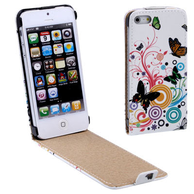 Butterfly Hell Flip Leder Etui Tasche iPhone 5 / 5S