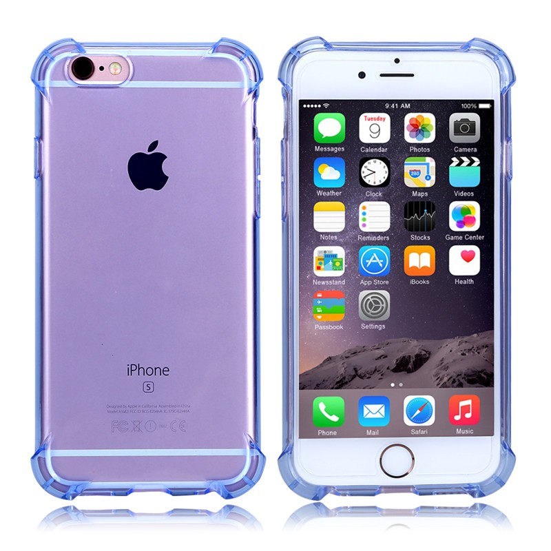 Anti Shock Silikon Tpu case iphone 6 6S Blau