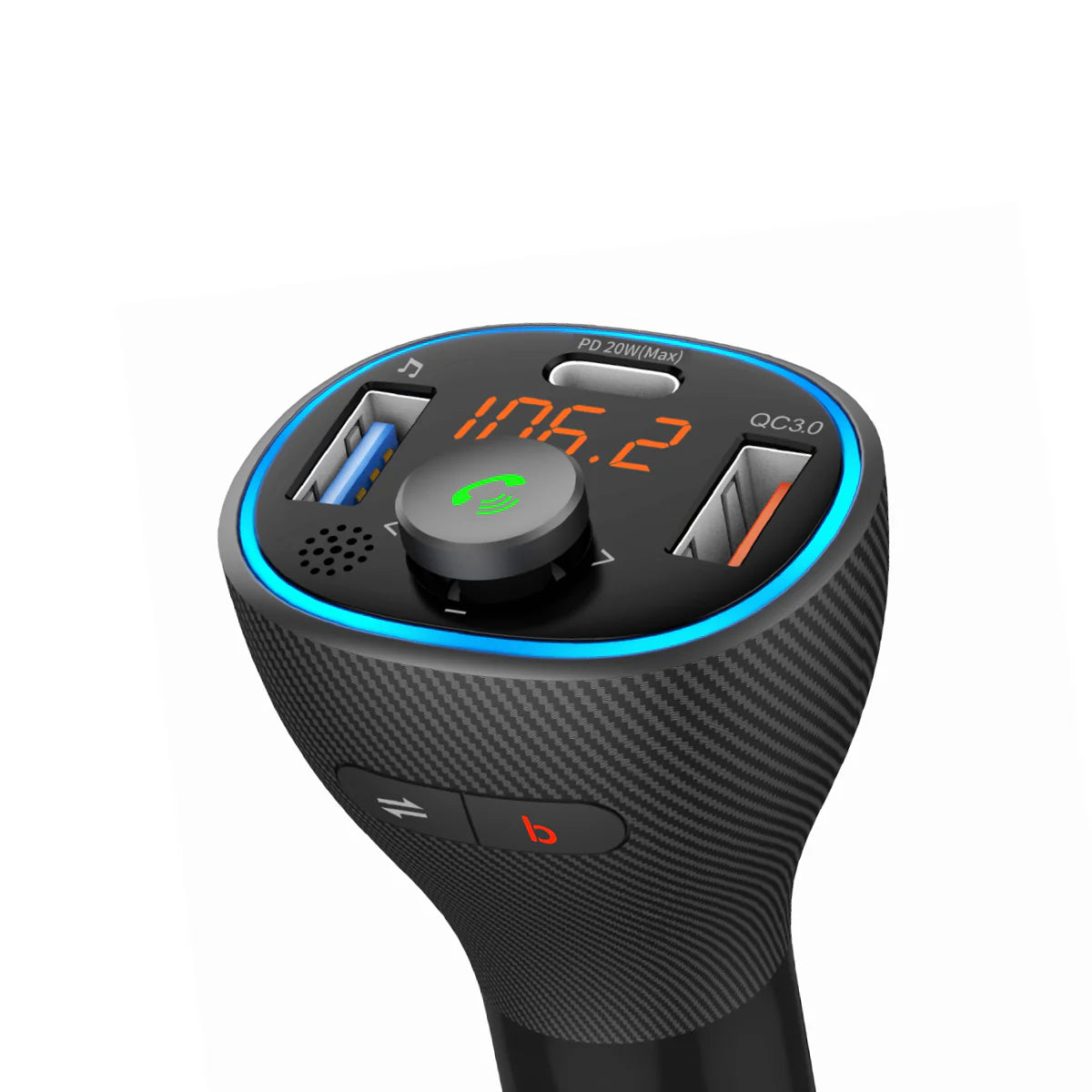Rixus RXBT22, Auto FM Bluetooth Transmitter Schwarz