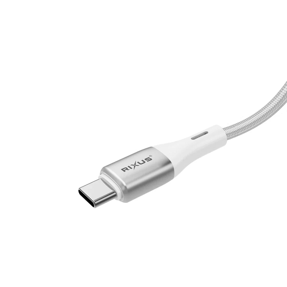 Rixus RXUC29C USB-C auf USB-C Ladekabel mit LED-Display