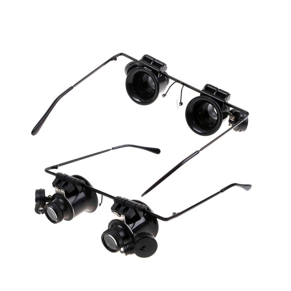 LED Brillenlupe Kopflupe Lupenbrille Lupe Vergrößerungsglas