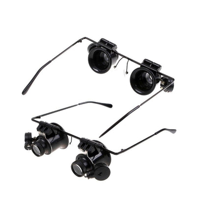 LED Brillenlupe Kopflupe Lupenbrille Lupe Vergrößerungsglas