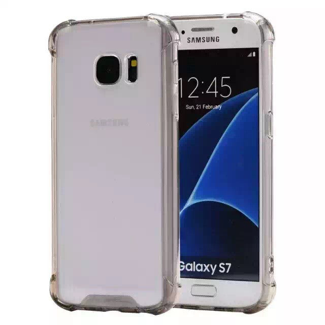 Clear shock proof Cover Galaxy S7 Schwarz