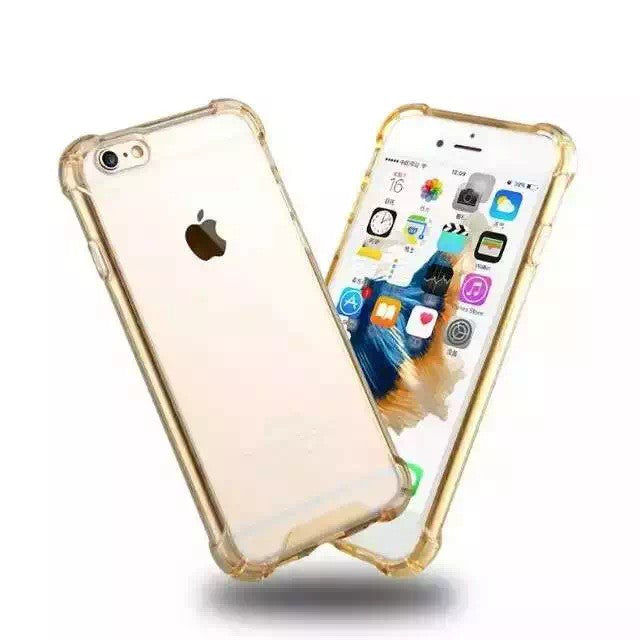 Clear shock proof Cover iPhone 6 Plus / 6s Plus Gold