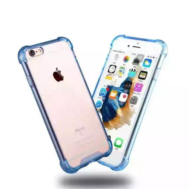Clear shock proof Cover iPhone 6 Plus / 6s Plus Blau