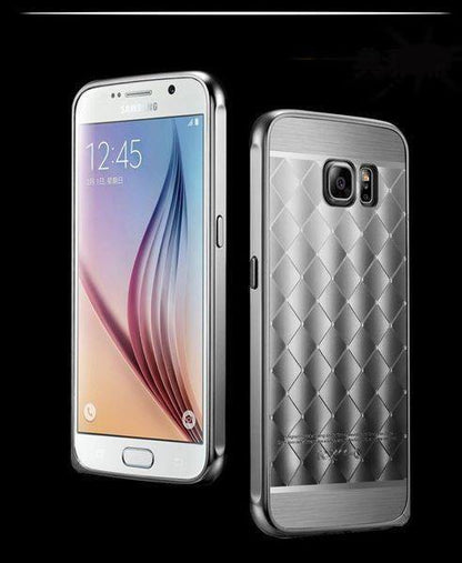 Schwarz LUXUS Aluminium Spiegel Bumper Galaxy S6 Edge
