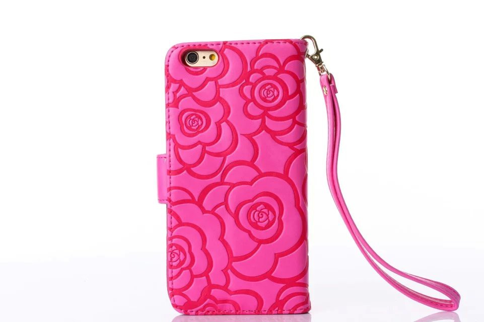 Book Wallet Flip Leder Tasche Hülle mit Kartenfach Rosa