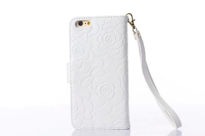 Book Wallet Flip Leder Tasche Hülle mit Kartenfach weiss